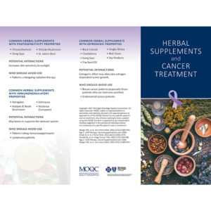 Herbal Supplements & Cancer Treatment Pamphlet
