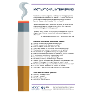 Motivational Interviewing Document Poster