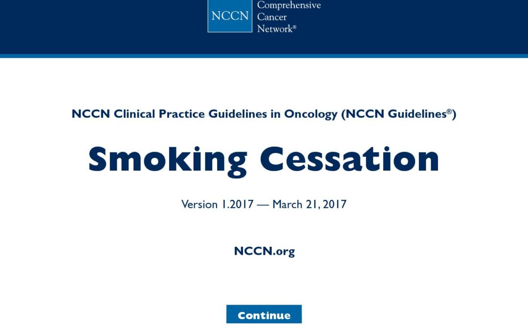 NCCN_Smoking Cessation Guidelines 2017