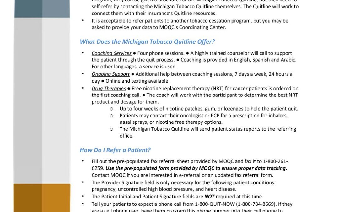 Staff_Michigan Tobacco Quitline FAQs